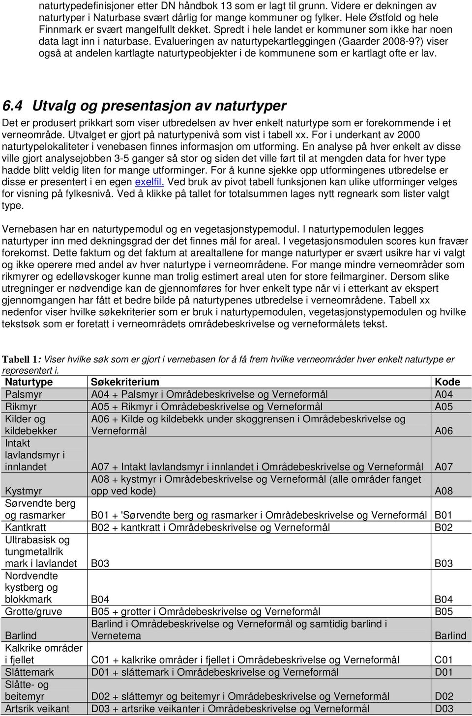 ) viser også at andelen kartlagte naturtypeobjekter i de kommunene som er kartlagt ofte er lav. 6.