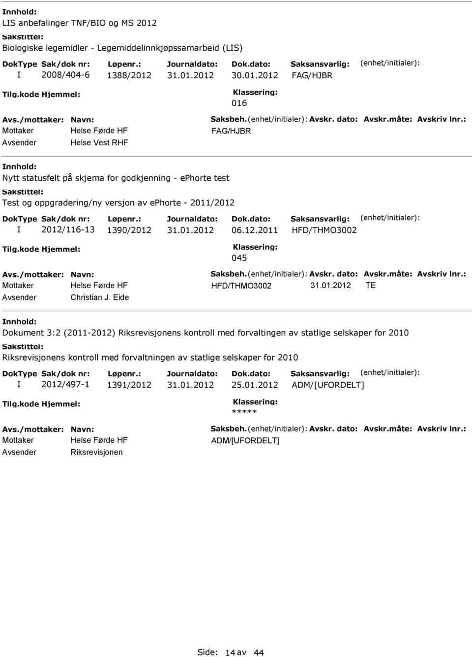 2012/116-13 1390/2012 06.12.2011 HFD/THMO3002 045 HFD/THMO3002 TE Christian J.
