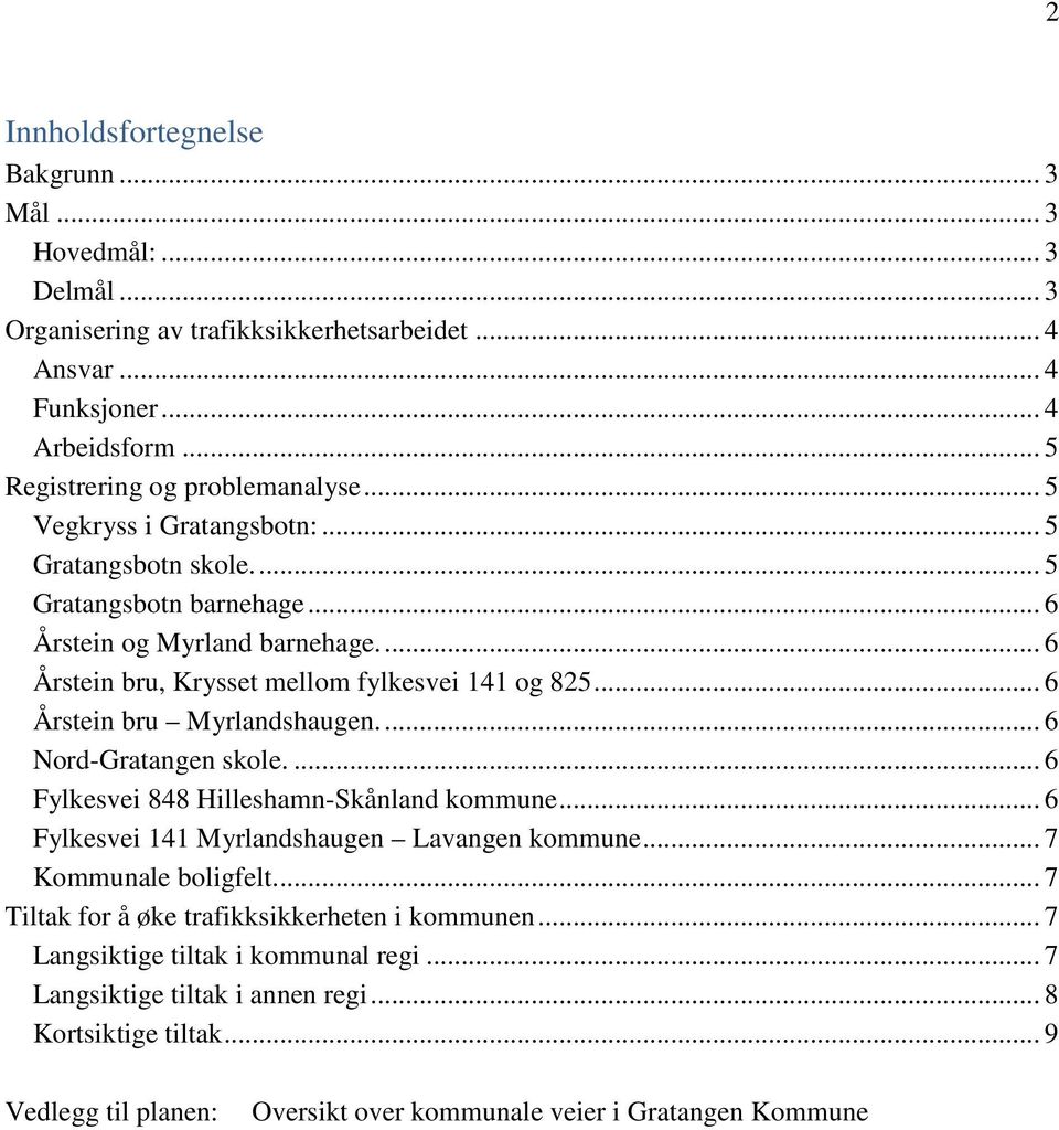 .. 6 Årstein bru Myrlandshaugen.... 6 Nord-Gratangen skole.... 6 Fylkesvei 848 Hilleshamn-Skånland kommune... 6 Fylkesvei 141 Myrlandshaugen Lavangen kommune... 7 Kommunale boligfelt.