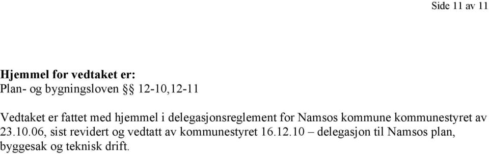 Namsos kommune kommunestyret av 23.10.