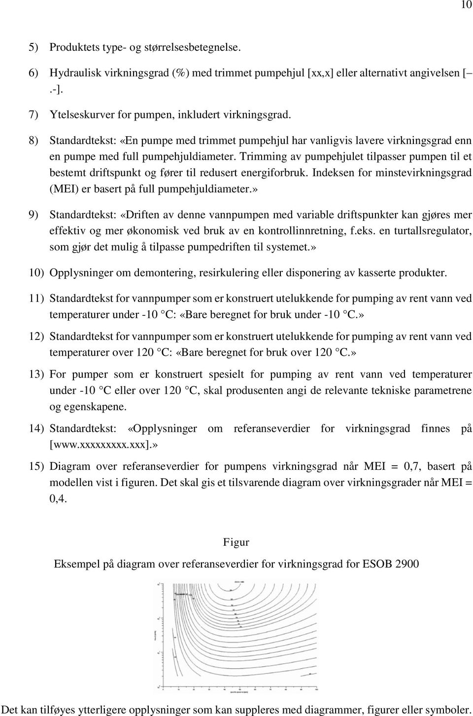 Trimming av pumpehjulet tilpasser pumpen til et bestemt driftspunkt og fører til redusert energiforbruk. Indeksen for minstevirkningsgrad (MEI) er basert på full pumpehjuldiameter.