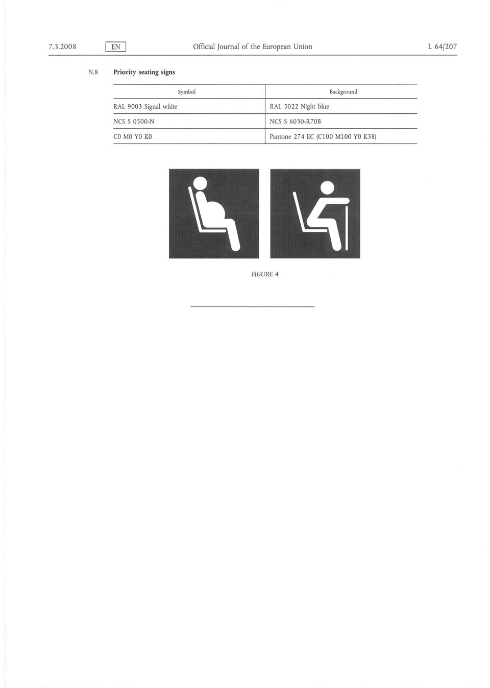 8 Priority seating signs RAI.