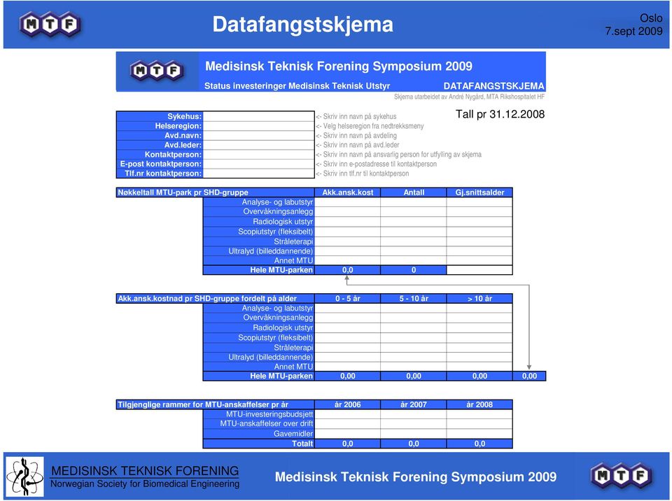 nedtrekksmeny <- Skriv inn navn på avdeling <- Skriv inn navn på avd.leder <- Skriv inn navn på ansvarlig person for utfylling av skjema <- Skriv inn e-postadresse til kontaktperson <- Skriv inn tlf.