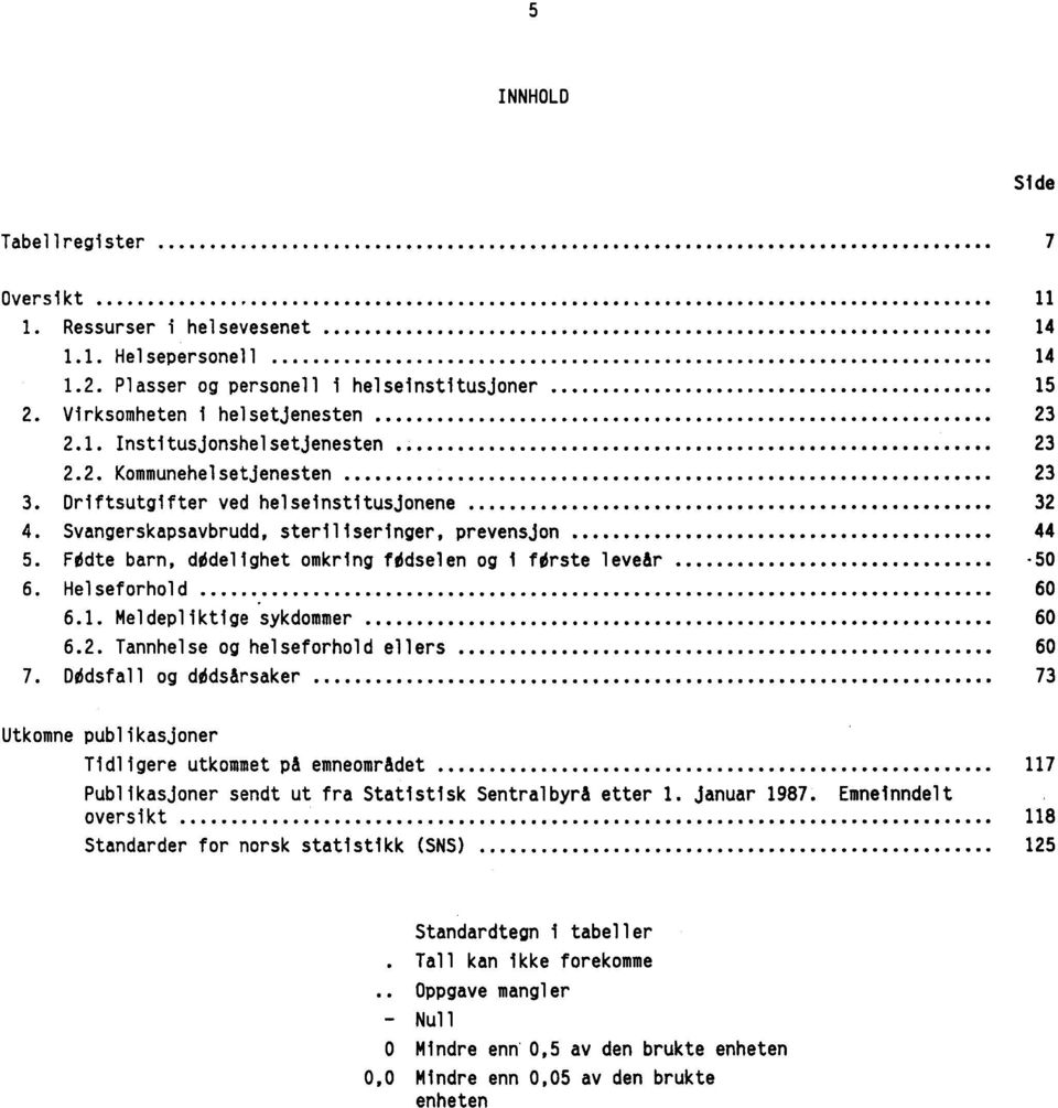 Helseforhold 60 6.1. Meldepliktige 'sykdommer 60 6.2. Tannhelse og helseforhold ellers 60 7.