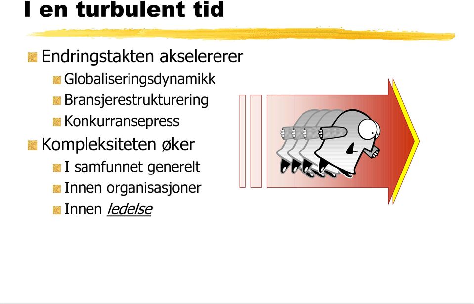 Konkurransepress Kompleksiteten øker I