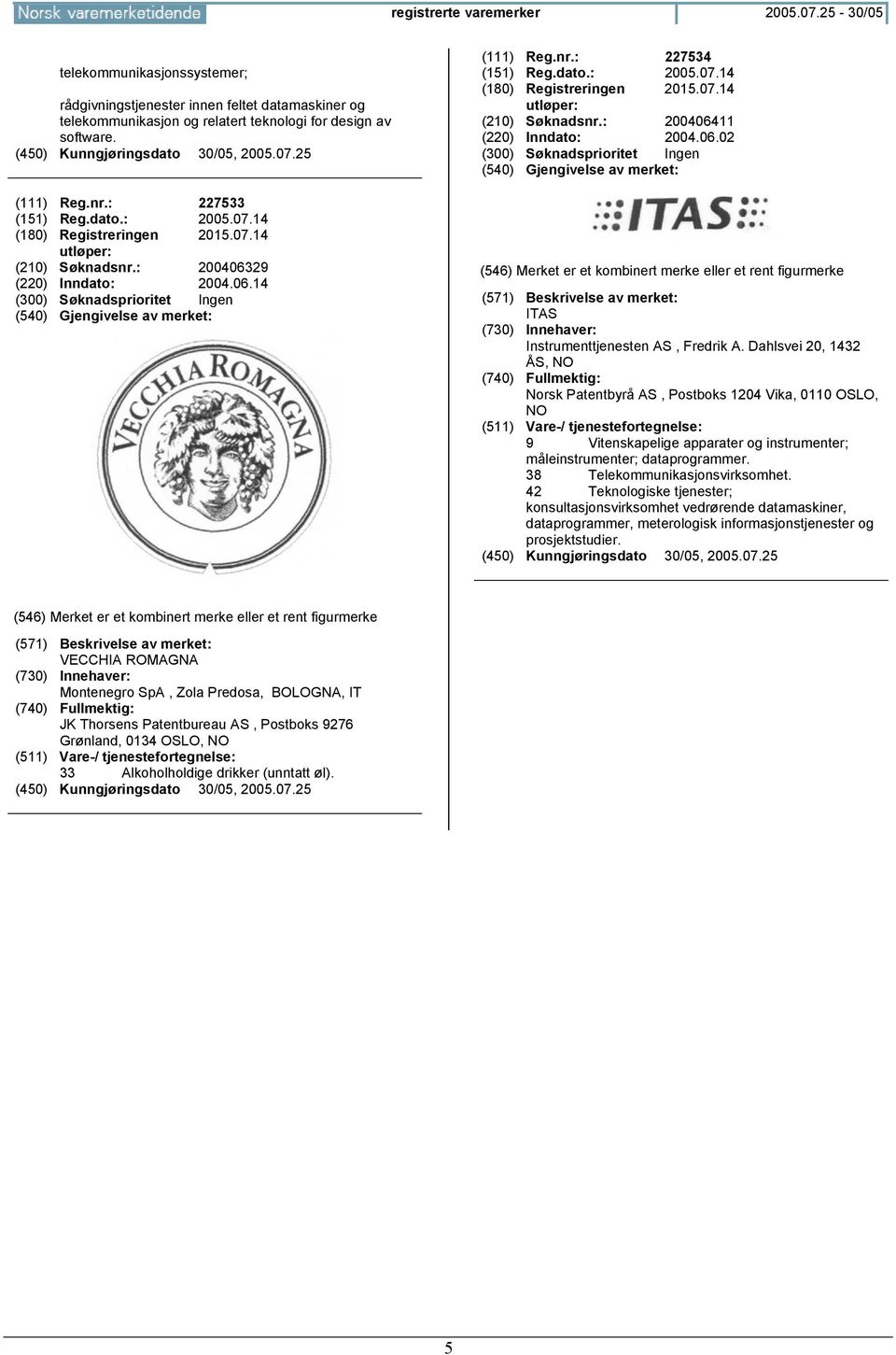 06.02 ITAS Instrumenttjenesten AS, Fredrik A. Dahlsvei 20, 1432 ÅS, Norsk Patentbyrå AS, Postboks 1204 Vika, 0110 OSLO, 9 Vitenskapelige apparater og instrumenter; måleinstrumenter; dataprogrammer.