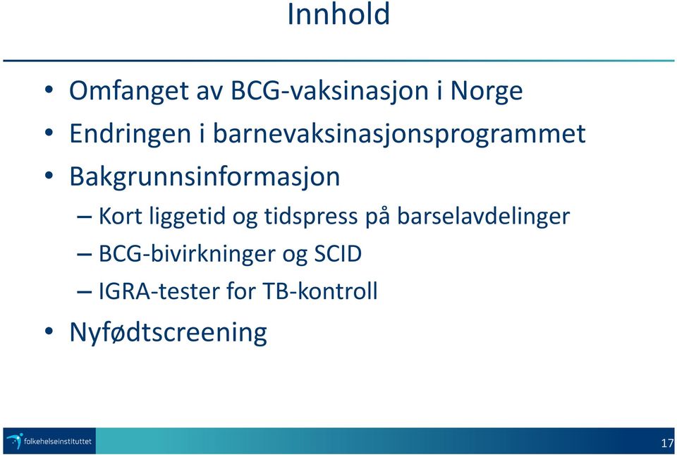 liggetid og tidspress på barselavdelinger