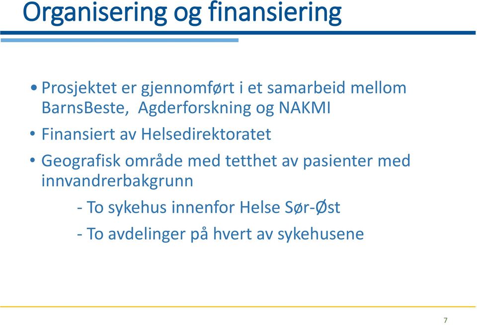 Helsedirektoratet Geografisk område med tetthet av pasienter med