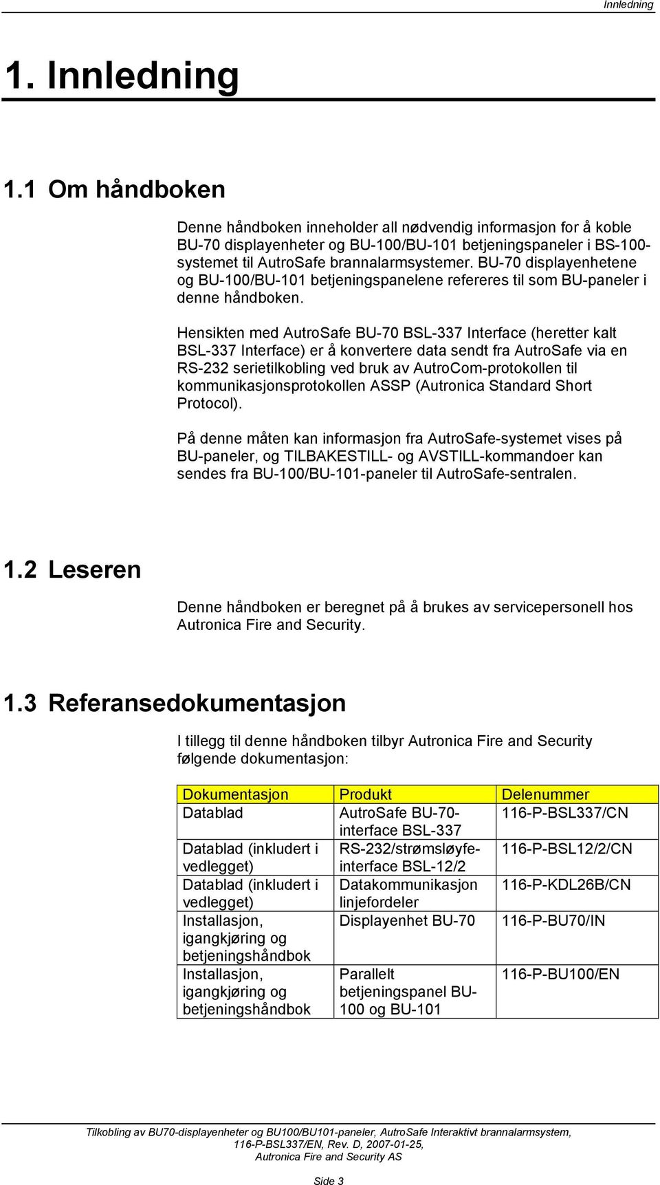 BU-70 displayenhetene og BU-100/BU-101 betjeningspanelene refereres til som BU-paneler i denne håndboken.