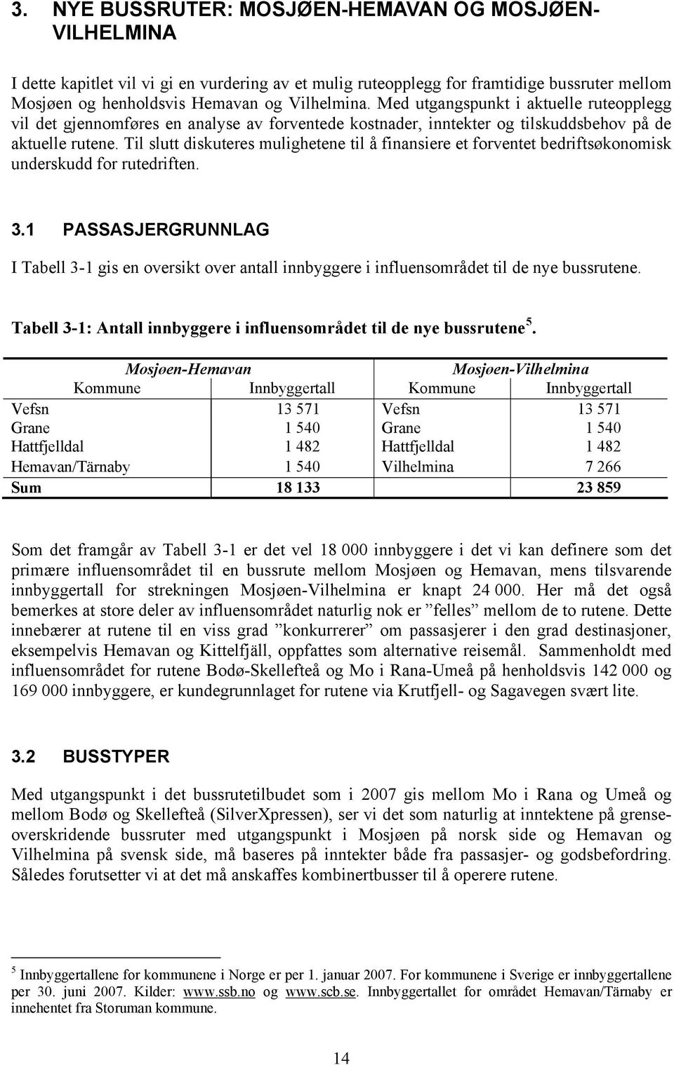 Til slutt diskuteres mulighetene til å finansiere et forventet bedriftsøkonomisk underskudd for rutedriften. 3.