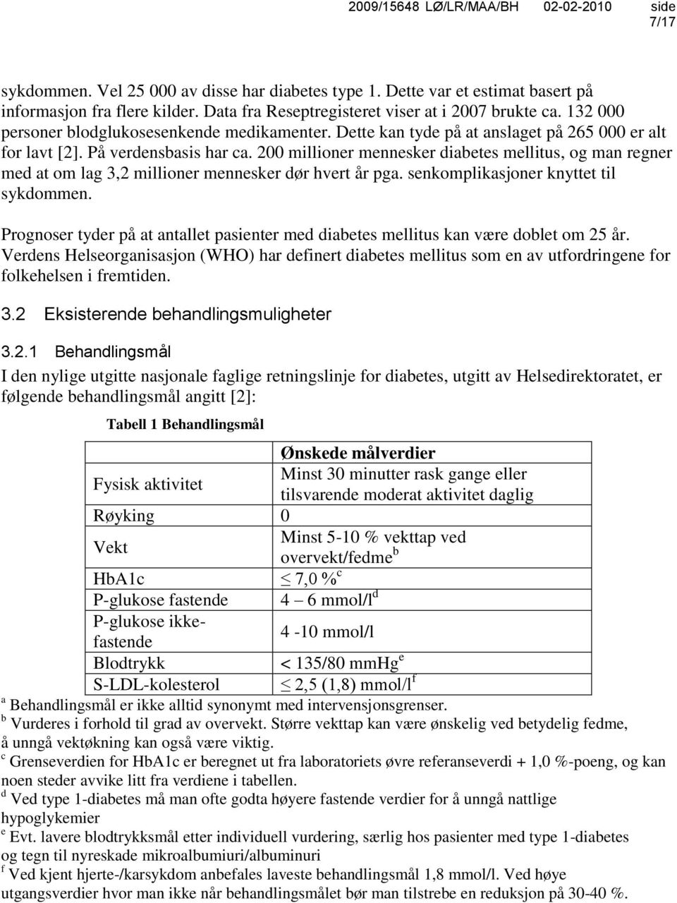 200 millioner mennesker diabetes mellitus, og man regner med at om lag 3,2 millioner mennesker dør hvert år pga. senkomplikasjoner knyttet til sykdommen.