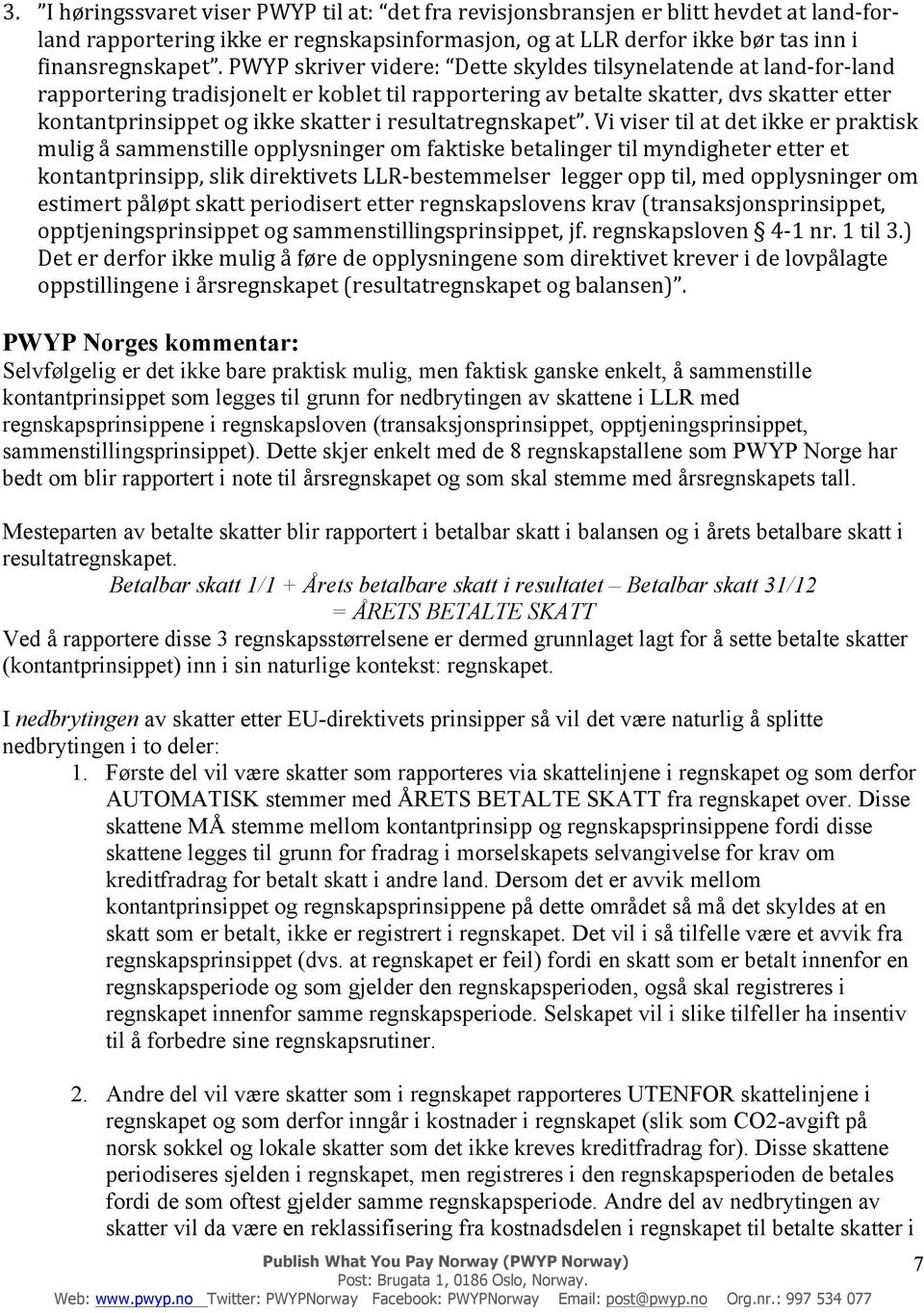 resultatregnskapet.