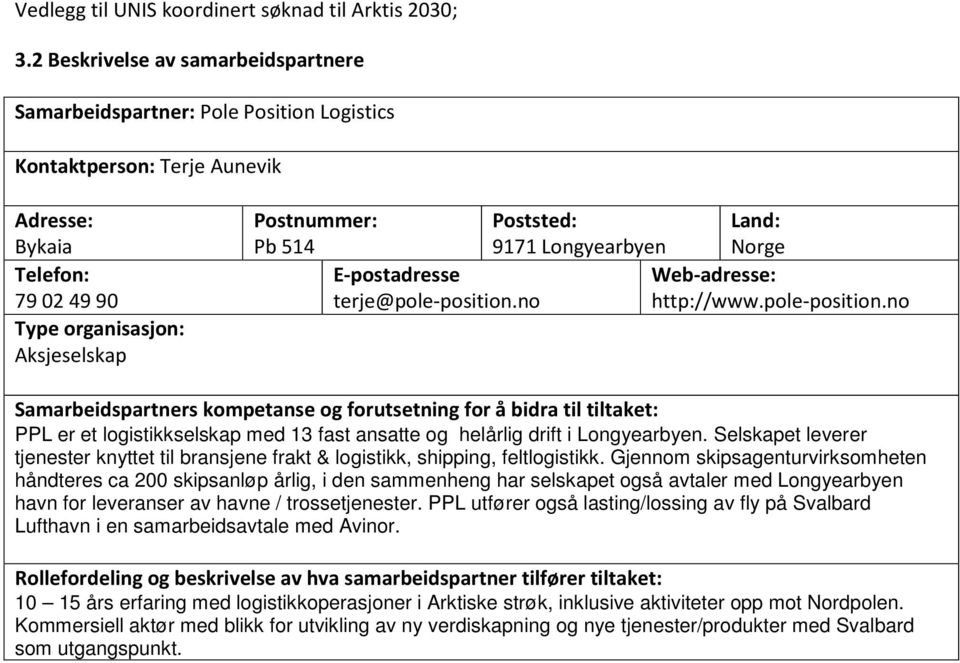 Gjennom skipsagenturvirksomheten håndteres ca 200 skipsanløp årlig, i den sammenheng har selskapet også avtaler med Longyearbyen havn for leveranser av havne / trossetjenester.