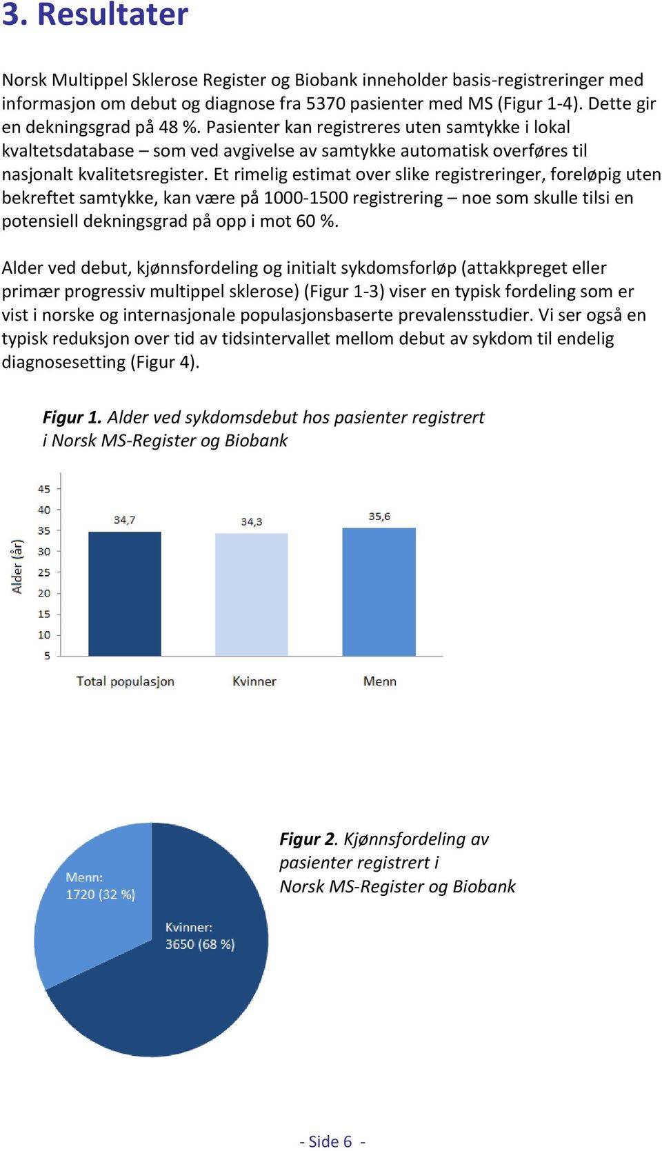 Et rimelig estimat over slike registreringer, foreløpig uten bekreftet samtykke, kan være på 1000-1500 registrering noe som skulle tilsi en potensiell dekningsgrad på opp i mot 60 %.