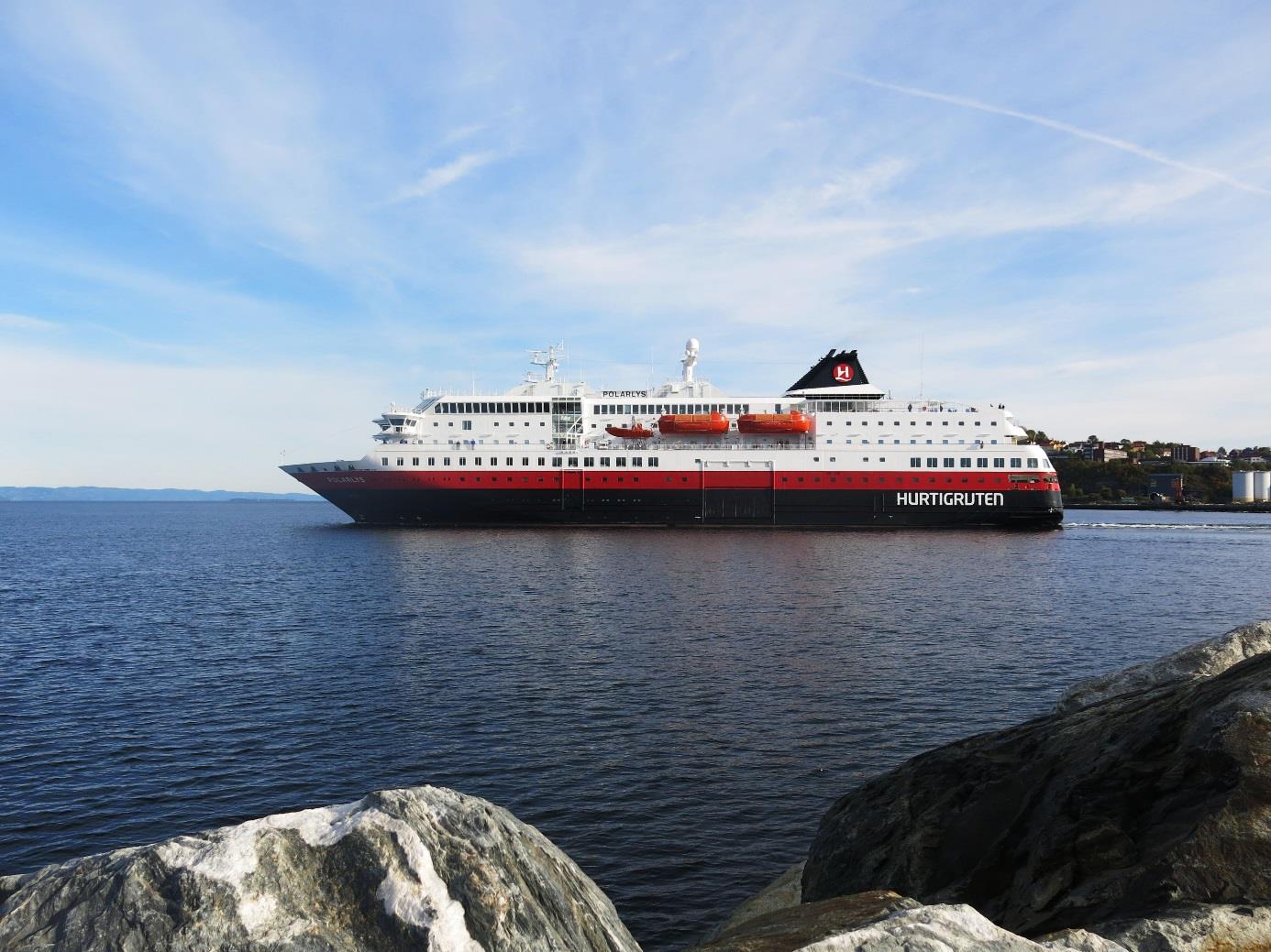 Test av EGNOS v2 «as is» på et Hurtigruteskip Data logging er gjort på MS Polarlys med Sensor: Kongsberg Seatex Seapath 300, Heading, Attitude and Positioning sensor Prosessert med