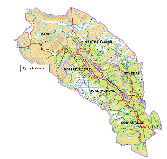 1. Informasjon om prosjektet: Tiltakshaver: Det er grunneiere som har gått sammen om å utnytte kraftressursene i Rysna i Vang kommune. Virksomheten skal driftes som et aksjeselskap.