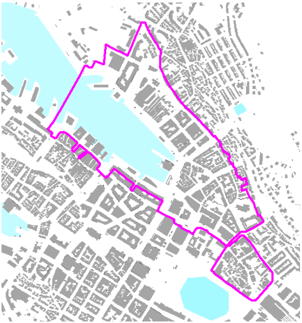 Figur 1: Planområdet Bakgrunn Bakgrunnen for forslaget var opprinnelig økt oppmerksomhet knyttet til konsekvensene av inngrep som kan endre grunnvannsnivået i Vågsbunnen.