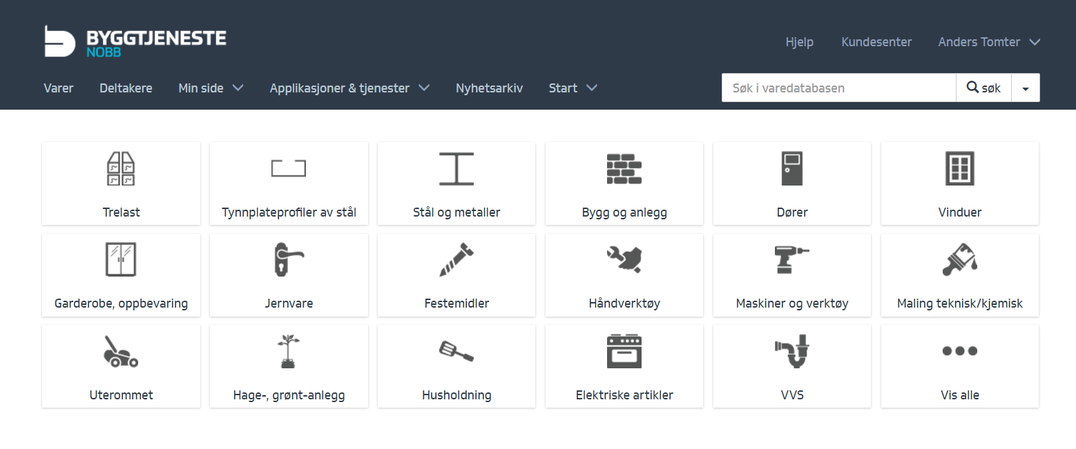 Norsk Byggevarebase (nobb.