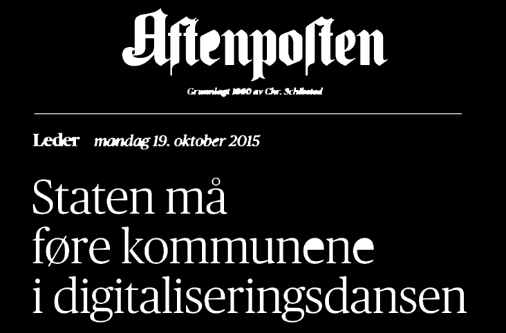 samfunnet og det må legges til rette for digital infrastruktur.