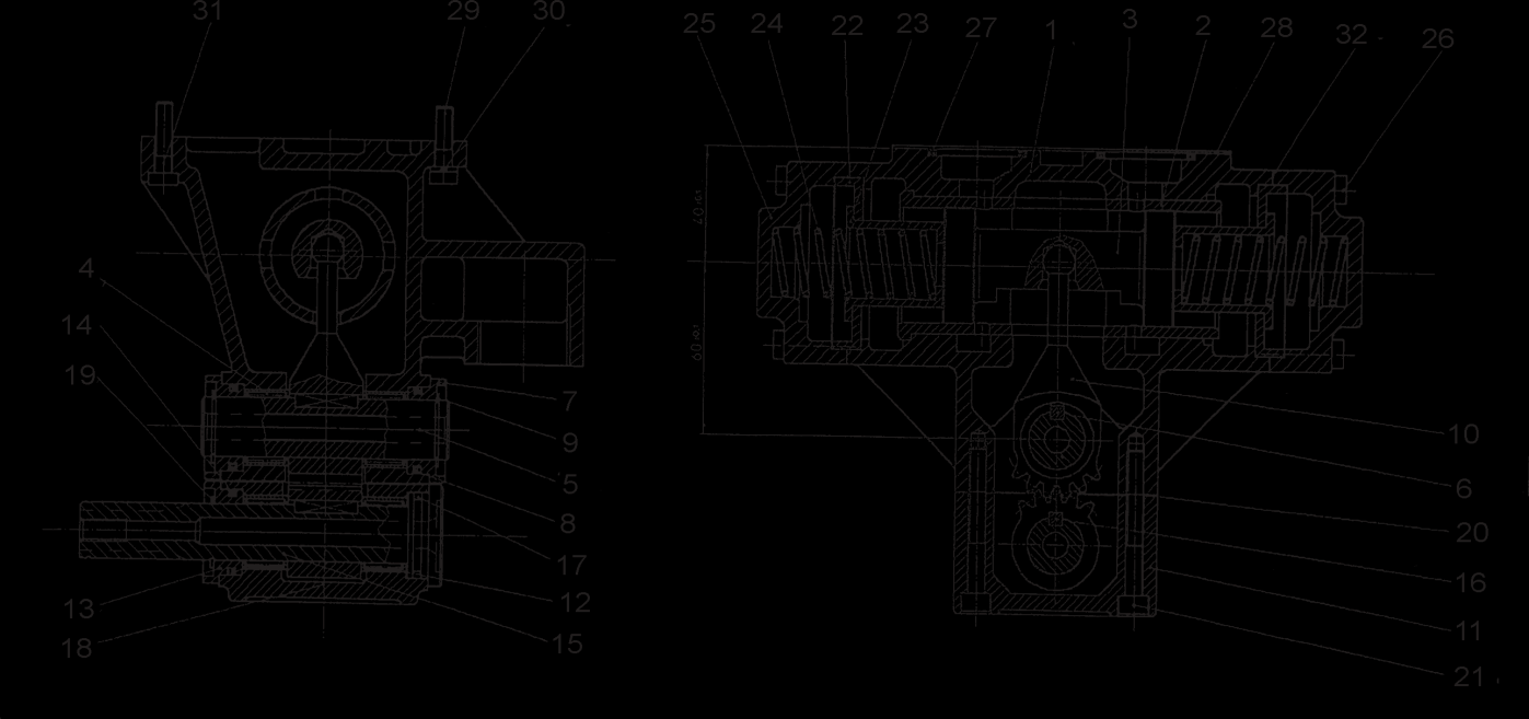 Fig. 23: Rope control Yale-Part. No Yale-Part. No No Description Qty. Description Qty Rope control unit 1 17 Square ring 1 00800064 1 Housing assy.