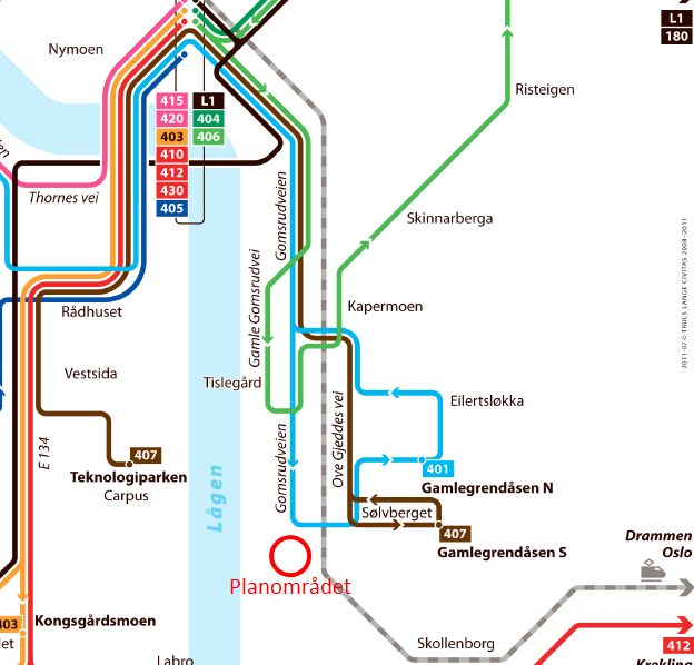 4/19 TRAFIKKANALYSE KRYSSLØSNING BINGEPLASSEN Det er sammenhengende gang- og sykkelvei fra planområdet til Teknologiparken, en stor arbeidsplasskonsentrasjon i Kongsberg.