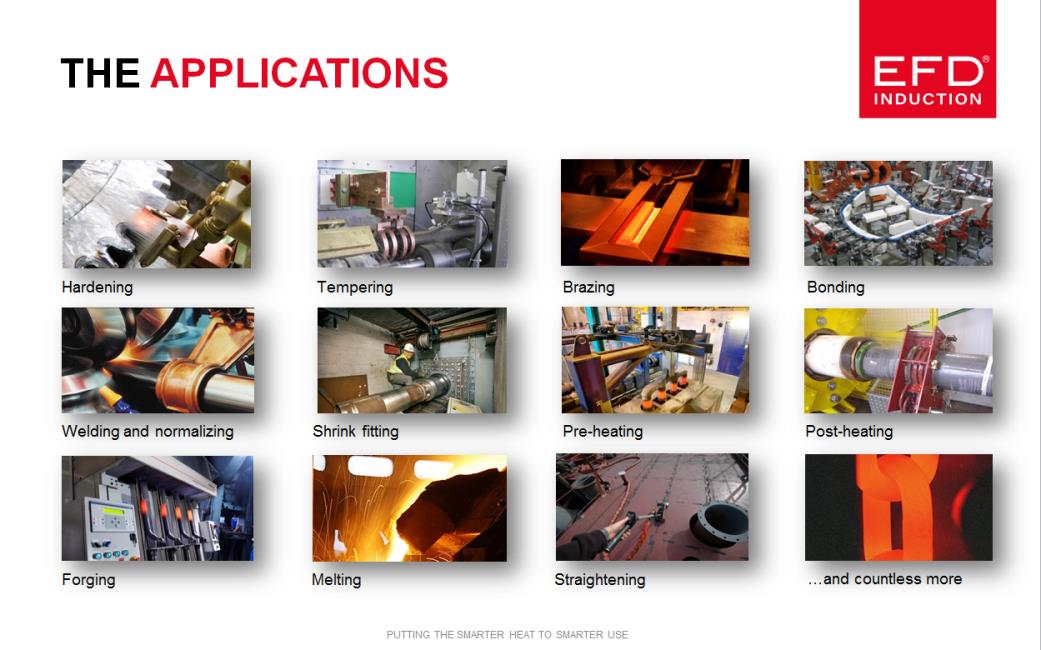 OUR BUSINESS EFD Induction provides industrial induction heating processes in defined market segments around the world.