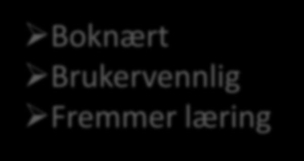 Boknært Brukervennlig Fremmer læring