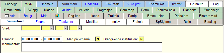 15 tiden man mister under permisjonen og vil ikke øke nettotiden. FORLENG opprettes med prosentandel = 0 slik at studenten jobber 100% i forlengelses-perioden.