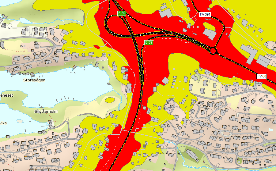 **Betydningen skal vurderes under tema nærmiljø og friluftsliv, kapittel 6.4. ***Antall personer svært plaget som beregnet i VSTØY (definert i MIKO veileder til VSTØY/VLUFT).