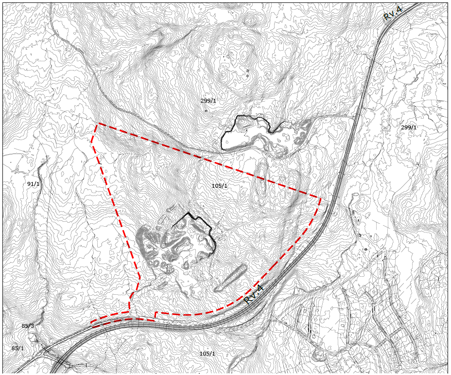 6 (21) FORSLAG TIL PLANPROGRAM 5. PLANENS GEOGRAFISKE AVGRENSNING Planområdet dekker et totalt areal på 390 dekar. Figur 2 Forslag til planens avgrensning 6.