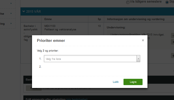 Emneprioritering Alle emner som det skal