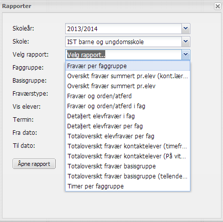 Karakterer i orden- og atferd Kontaktlærer fører ordens- og atferdskarakterer. Det er skoleadministrator som åpner/låser feltene for føring. 1. Stå i fane Elever. 2.