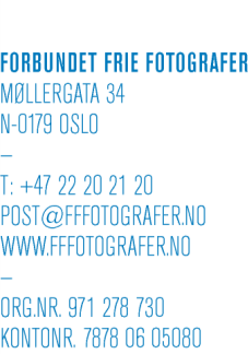 Kulturdepartementet Postmottak<@kud.dep.no INNSPILL TIL UTREDNING OM KUNSTNERØKONOMIEN Vi i Forbundet Frie Fotografer (FFF), takker for muligheten til å komme med innspill angående kunstnerøkonomien.