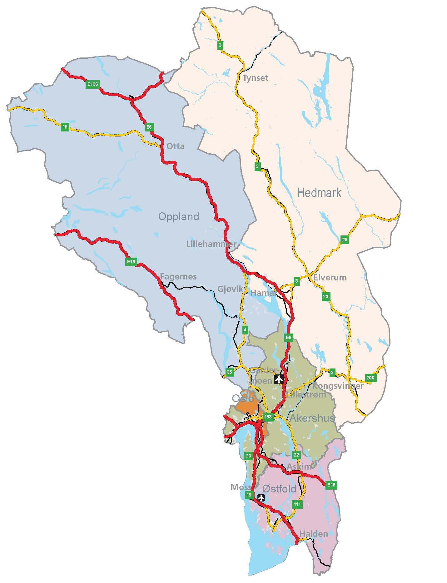 Statens vegvesen Region øst Investering,