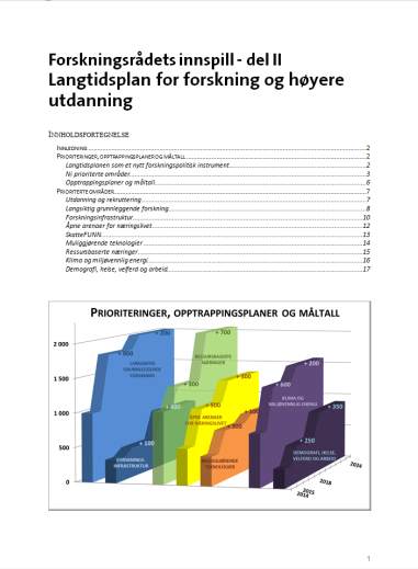 Forskningspolitisk innspill Mot