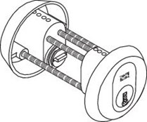 Triton+ og Triton CLIQ sylinder anbefales på dører hvor det kreves ekstra sikkerhet. Funksjon Triton sylinderen leveres med 6 toppstifter med doble spisser og 5 sidestifter.