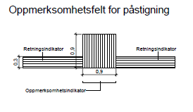 Håndbok for stasjoner, Kapittel 11 ledesystem/ledelinjer ute/inne/på plattform Styringssystem Dokumentansvarlig: Reinsberg, Atle Side: 5 av 5 Dokument-ID: STY-602998 Rev.