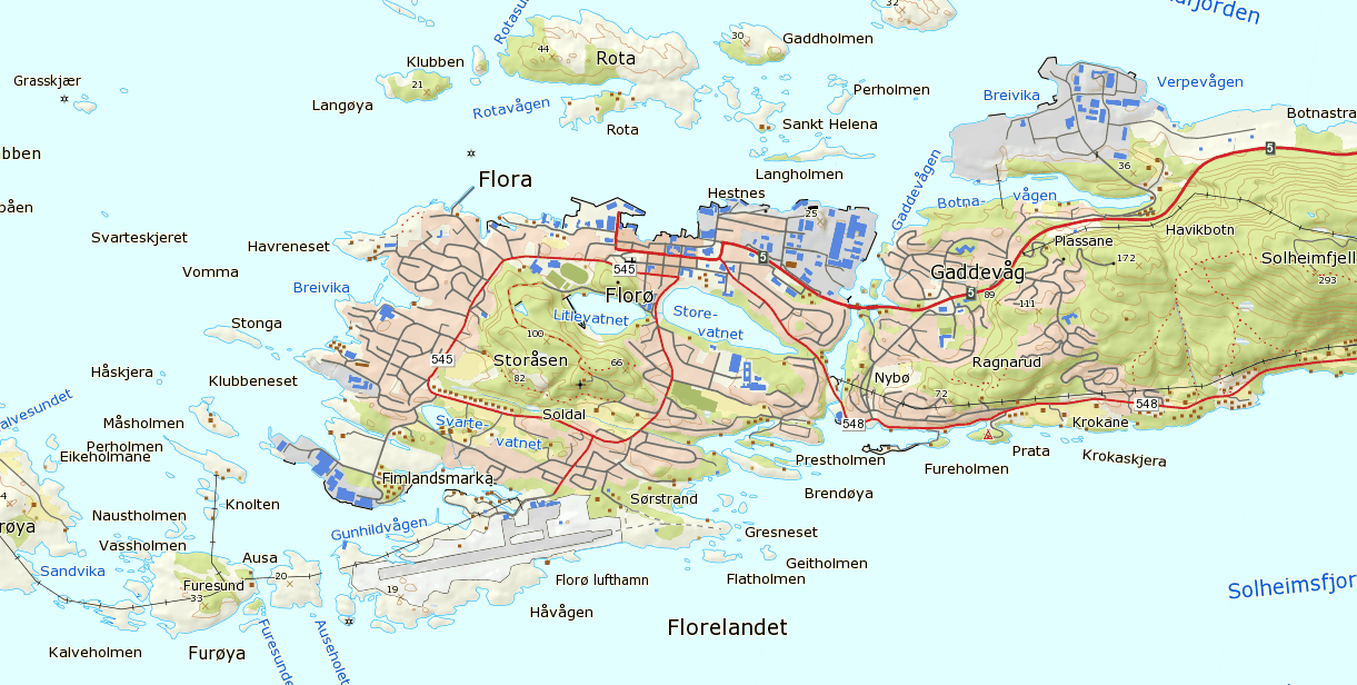 OMRÅDESKILDRING GENERELT Planområdet ligg sørvest for Florø sentrum (figur 3) i Flora kommune, Sogn og Fjordane.
