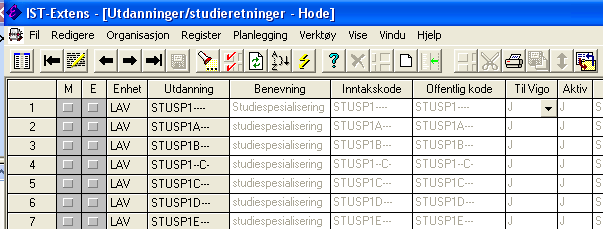 Kan også ta dette opp i listeform. Registrering og rutiner I god tid før skolestart bør skolen gå igjennom alle programområdene på hovedenheten.