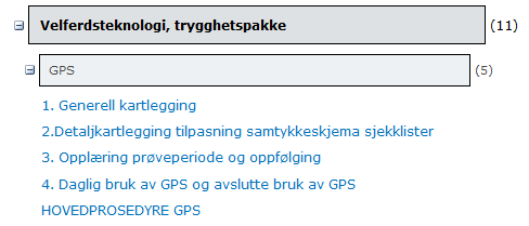 TJENESTEFORLØPET FOR