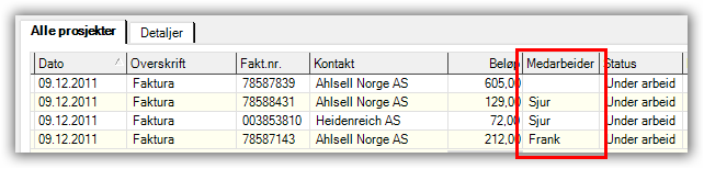 Leverandørfaktura fra grossist Nyheter i JOBOFFICE versjon 16.0 LEVERANDØRFAKTURA FRA GROSSIST Ansvarlig medarbeider Man kan nå angi medarbeider på leverandørfakturaen.