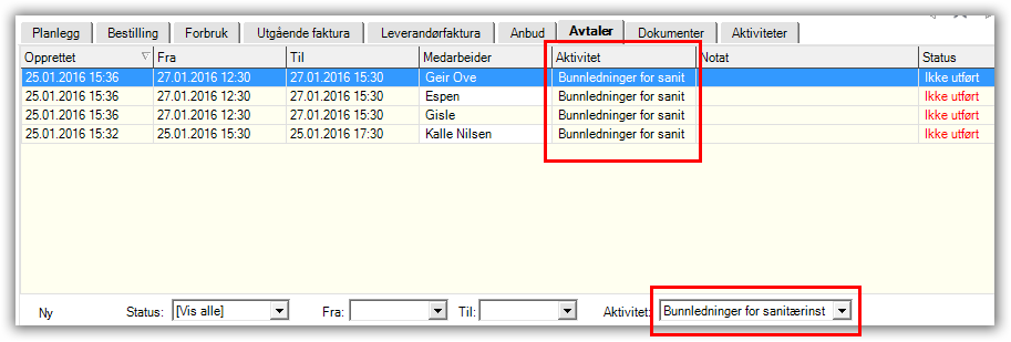 Prosjektregnskap Nyheter i JOBOFFICE versjon 16.