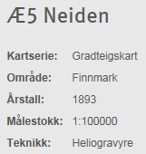 Forsiden viser «Æ5 Neiden» fra 1893.