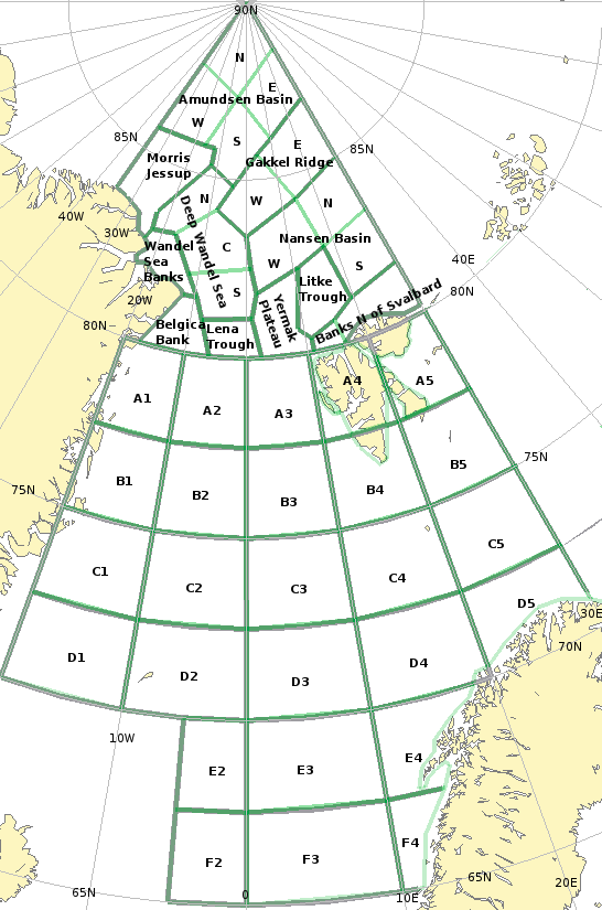 METAREA XIX, Arktisk område der Norge har ansvaret Varsel lages 2 x daglig