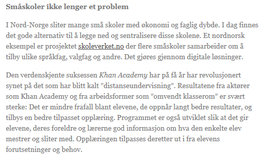 Små skoler