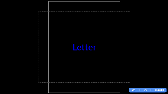1.5.3 QuickFit-funksjon QuickFit-funksjonen inneholder tre mønstre: (1) Grid (rutenett) (2) Paper Size (papirstørrelse) (3) Photo size (bildestørrelse). 1.