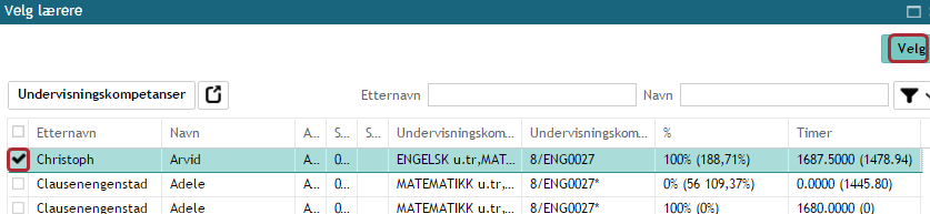 Elev slutter i et fag Hvis en elev skal slutte i et fag gå til elevens Fag- og timefordeling. Marker faget og klikk på «Avslutt fag». Velg Sluttdato og Lagre.