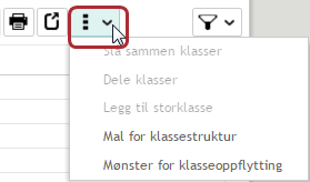 Klasser Opprette ny klasse for neste skoleår (Planlegging) Dersom dere skal ha en ekstra klasse som mangler i klassestrukturen kan du legge til klassen du mangler.