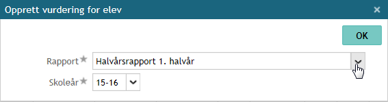 Endre/fjerne karakter etter utskrift/arkivert Når en halvårsvurdering er skrevet ut og arkivert kan du ikke endre karakteren rett i karakterfeltet og skrive ut på nytt. 1.