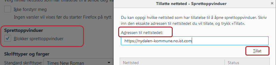 Rapporter Innstillinger i nettleser Programmet støtter ulike nettlesere som Google Chrome, Mozilla Firefox, Opera og Internet Explorer.